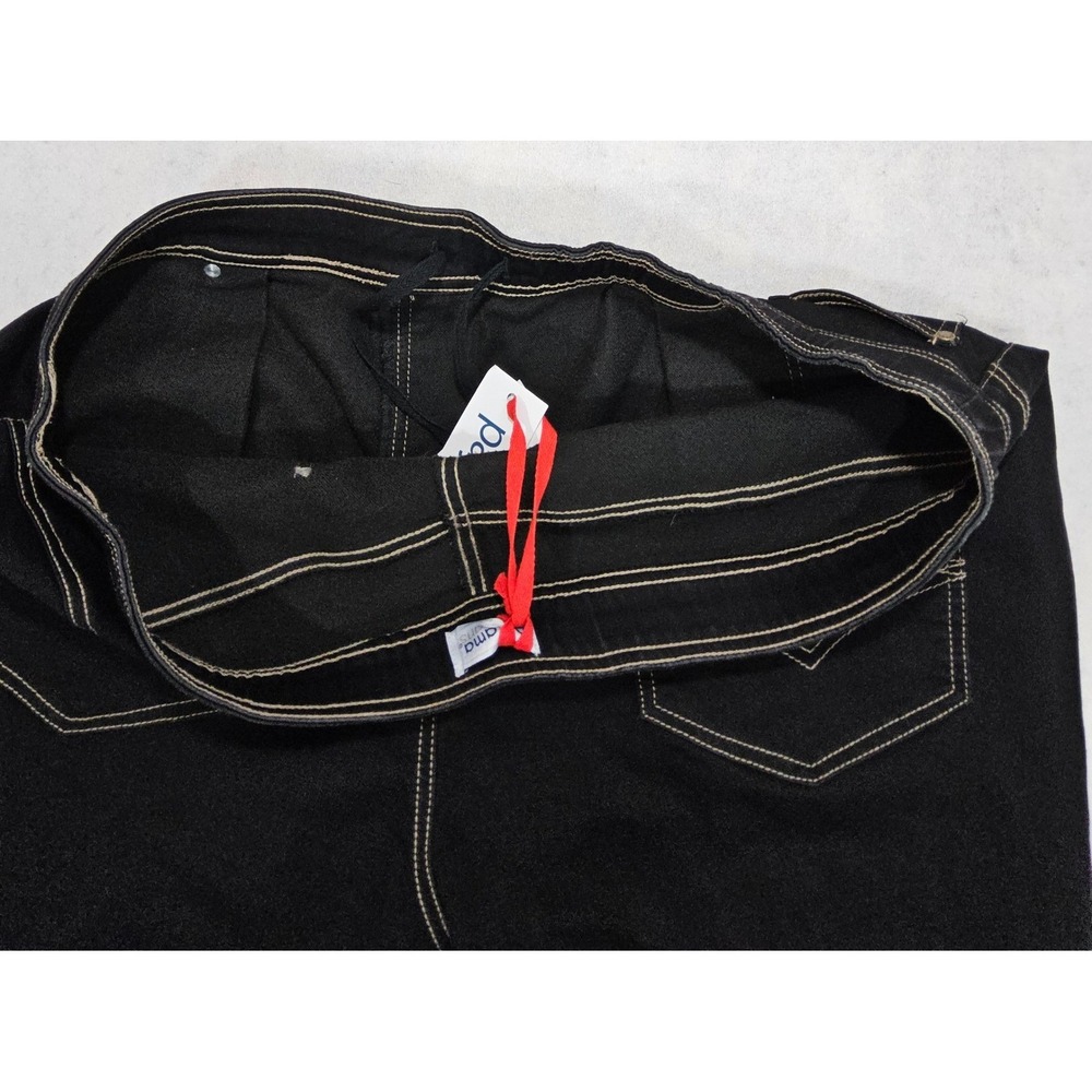 Pajama Jeans Pull On Mens XL NEW Stretch Straight Leg Black Relaxed Fit Super - Picture 8 of 11